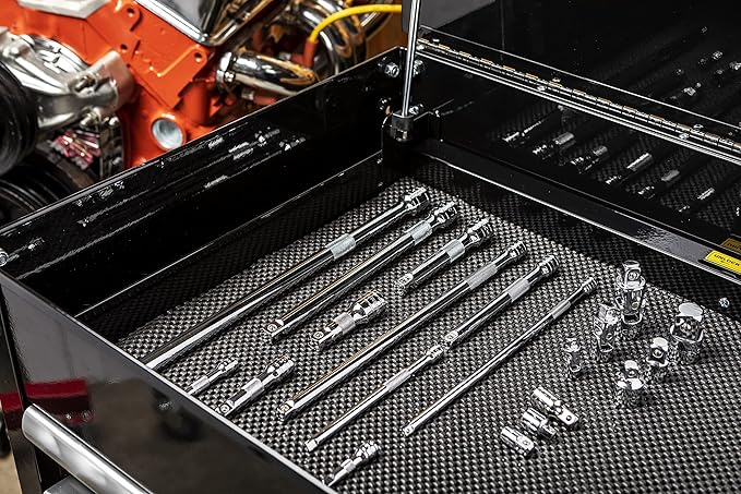 GEARWRENCH 20 Piece 1/4", 3/8", 1/2" Drive Extension, Universal Joint and Adapter Set - 81315A-07