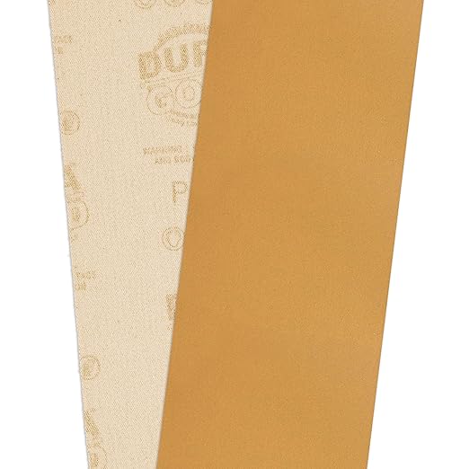 Dura-Gold Premium - 600 Grit Gold - Hook & Loop Backing Longboard Continuous Sandpaper Roll, 2-3/4" Wide, 12 Yards Long - For Automotive & Woodworking Air File Long Board Sanders, Hand Sanding Blocks