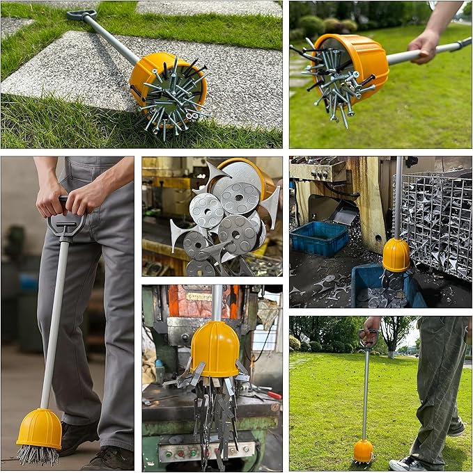ULIBERMAGNET 29inch Long Reach Magnetic Pickup Tool, Magnetic Bulk Lifter with Quick Release, Yard Pull Magnet Sweeper, Metal Manual Magnetic Swarf Tool with Extended Handle for Nails, Screws, Nut