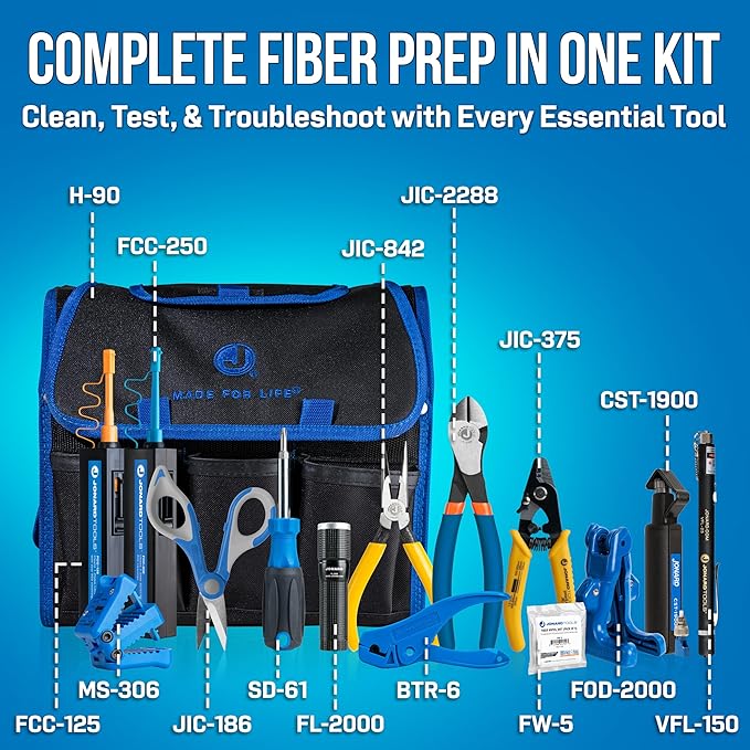 Jonard Tools TK-161 Fiber Prep Kit w/VFL+