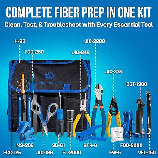 Jonard Tools TK-161 Fiber Prep Kit w/VFL+
