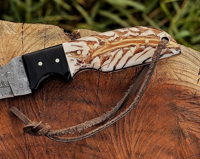 Handmade 1095 Steel Lineman’s Hawkbill knife with Leather sheath, Heavy Duty Utility Knife blade Electrician Wire Skinning knife for professional.