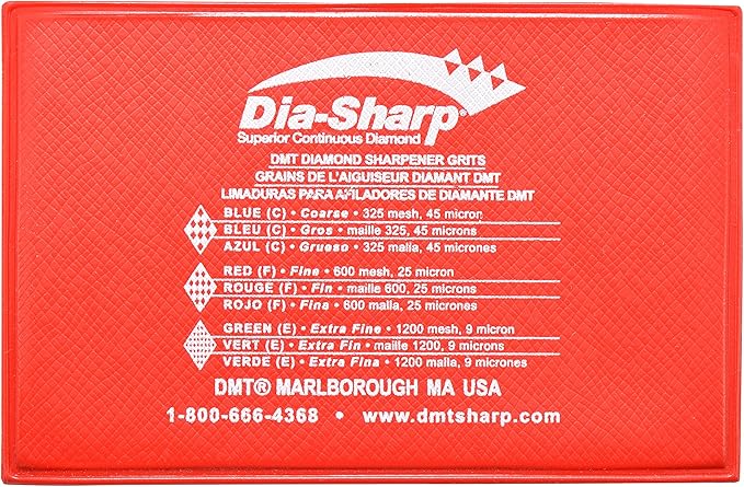 DMT (Diamond Machining Technology) D3C 3-inch Dia-Sharp Sharpener, Coarse, Credit Card Sized, One Size, (D3F)