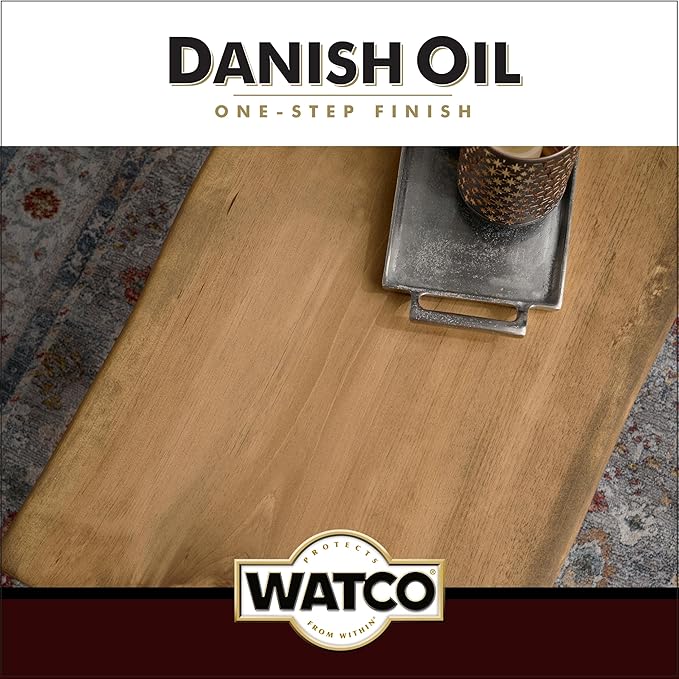 Watco Danish Oil Wood Finish Spray, 11.25 oz, Dark Walnut
