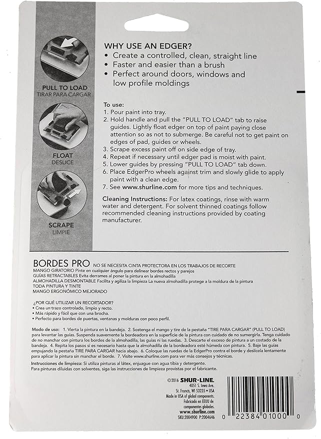 Shur-Line Painter Triple Painter?셲 Pack Including: 1 x Shur-Line 2006561 Paint Edger Pro, 1 x Shur-Line 1575H Corner Painter, and 1 x Replacement Pad Pack