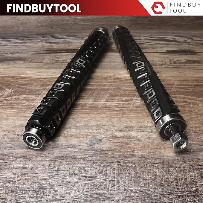 FINDBUYTOOL 13 Inch Helical Cutterhead for DeWalt Planer DW735 DW735X DW735-XE, 4 Rows for DeWalt Thickness Planer, Quiet & Efficient Upgrade Replacement Blade for DW735 Series Planer