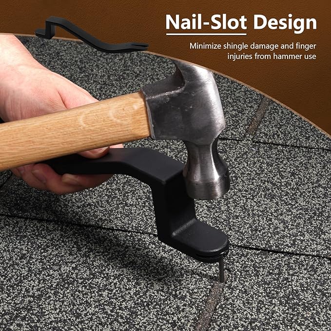 Shingle Removal tool, Heavy Duty Roof Tool For Safe Roof Shingles Replacement, Nail Puller for Roof Panel Installation and Removal