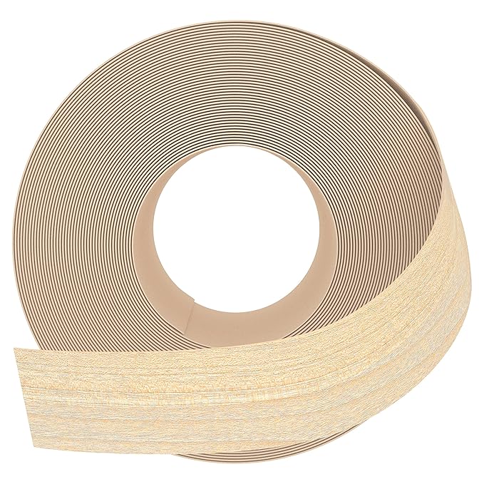 GSCIT Club Maple Edge Banding, 3 inch x 50ft Wood Edge Banding Pre-glued Flexible, Veneer Tape Banding for Cabinet Repair Furniture Restoration