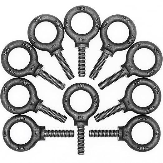 Box of 10 Pcs Lifting Shoulder Eye Bolts 3/8"-16 X 1-1/4"