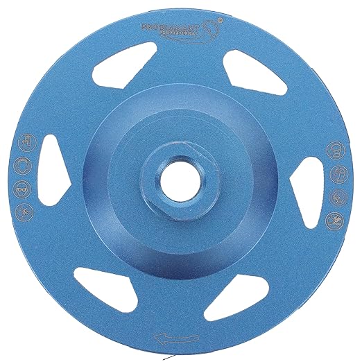 PRODIAMANT 5??Diamond Cup Wheel, 5/8??11 Arbor, Wet/Dry, Max 12,200 RPM ??Concrete, Masonry & Stone Grinding Wheel for Angle Grinder (Model PD-ST51-i58-125 mm)