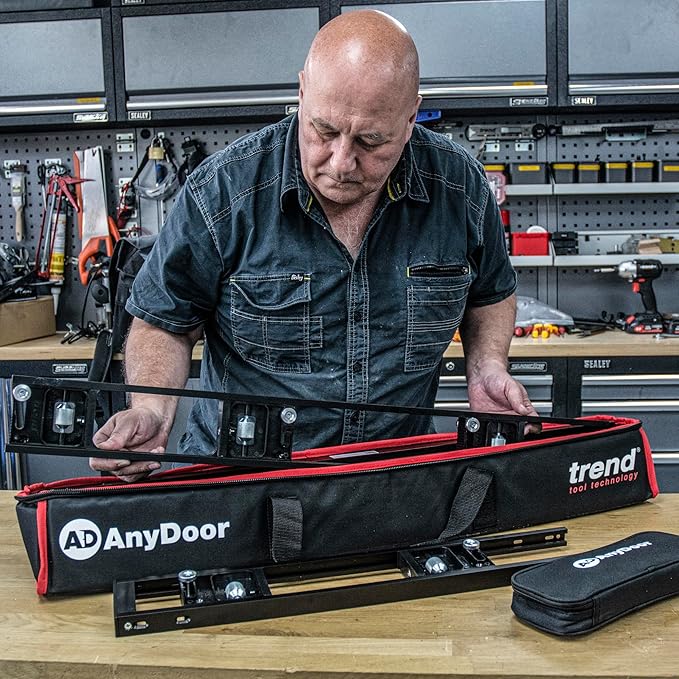 Trend Door Installation Kit, Includes Adjustable AnyDoor Jig (2'6"??'), Foot-Operated Lifter, Stand, and Professional Router Bit, H/JIG/D/B1