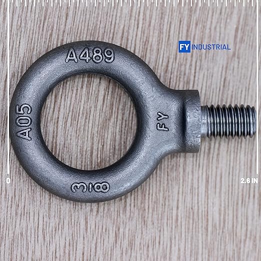 Box of 8 Pcs Lifting Shoulder Eye Bolts 3/8"-16 X 5/8"