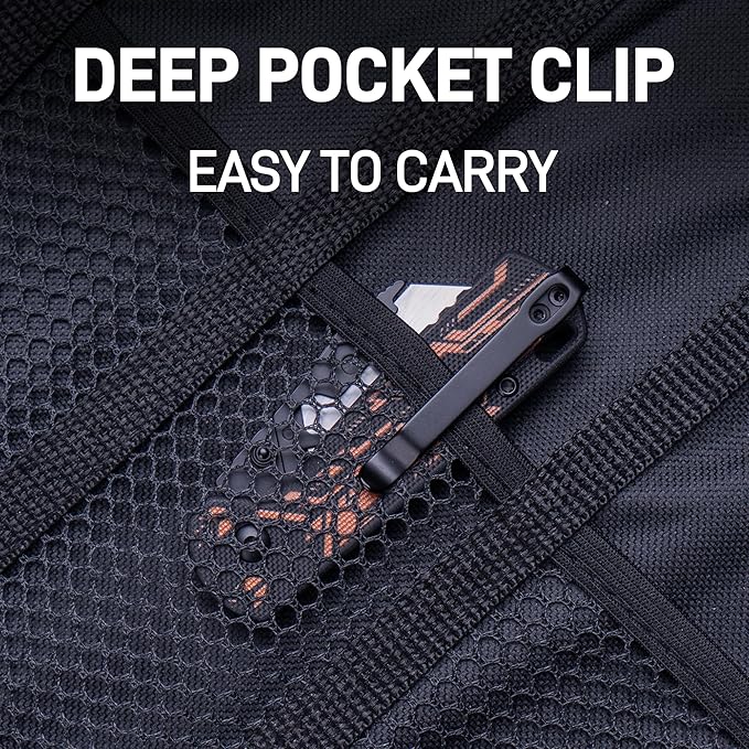 CJRB Boxer EDC Folding Utility Knife, Small Pocket Knife with G10 Handle, Includes 10PCS Total Blades(J1967 Mech Black)