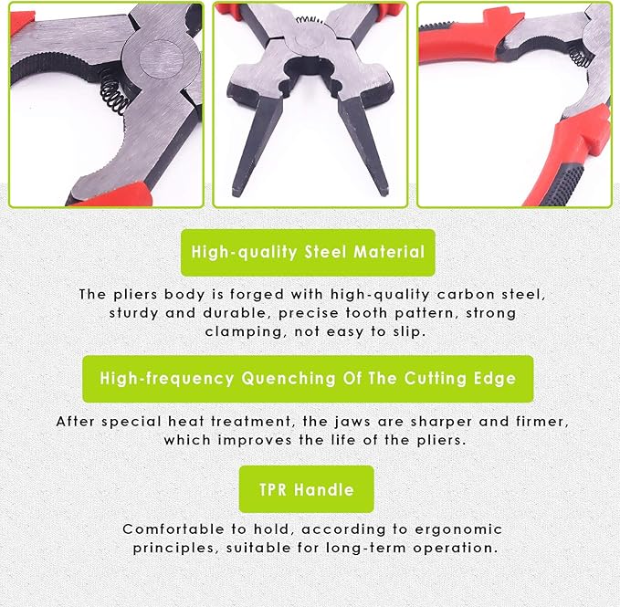 Keadic Welding Slag Removal Tool Set - Includes Chipping Hammer and Gloves for Splatter Removal, Rust Cleaning
