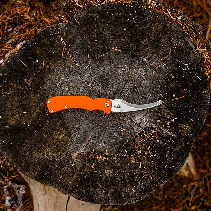 OUTDOOR EDGE RazorGuide Pak with Zip Pro & 12 Extra Blades | Hunting Knife Set Features Two Replaceable Blade Hunting Knives, Bone Saw, and Zip Pro Gutting Blade (Black Guide Pack Pro)