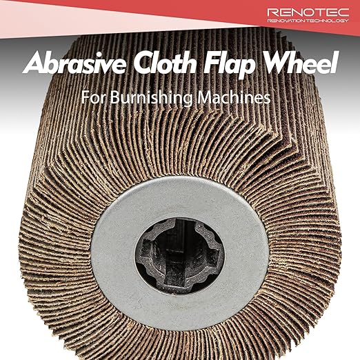 Abrasive Flap Sanding Drum, 4.33" x 4", 110x100mm, Aluminum Oxide, Rust & Paint Remove Metal Surface Conditioning, for Burnishing Polishing Machine