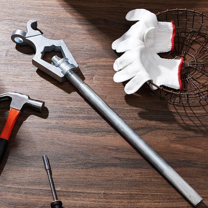Tandefio 2 Pcs Fire Hydrant Wrench 3 Position Adjustable Multifunctional Hydrant Wrench, Fits Pentagon Nuts up to 1-3/4" or Square Nuts up to 1-1/4", Tightening Fire Pipes (Classic Handle)