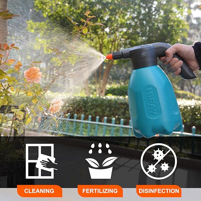 ES2-PRO Electric Spray Bottle 2L/0.5Gallon, Rechargeable Battery Powered Sprayer Spray 60 Bottles On a Single Charge, Automatic Plant Mister竊똏ump Sprayer,Indoor Watering Can for Plants