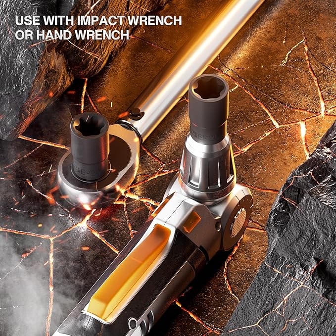 External Torx Plus 19pc Socket Set, 6 Point EP Socket with 1/2'' 3/8'' 1/4'' Drive EP4 EP5 EP6 EP7 EP8 EP10 EP11 EP12 EP14 EP16 EP18 EP20 EP22 EP24 EP26 EP28 EP30 EP32
