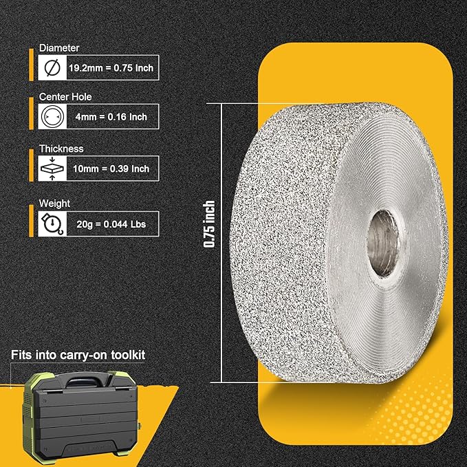 Sanding Bits for Dremel Rotary Tool竊똆rinding Stone Diamond Sanding Drill Bits with 1/8" Shank - General Purpose - 150 Grit 1 Pack