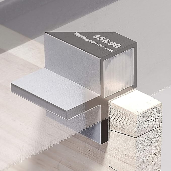 Dovetail Saw Guide ??45째 & 90째 Combo Angle Magnetic Tool for Woodworking Layout, Framing, and Joinery ??CNC Aluminum Marking Guide for Precision Cut