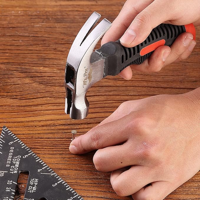 Mr. Pen- 8oz Small Camping Claw Stubby Tack Magnetic Nail Hammer for Women