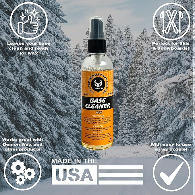 Demon Charger Plus Ski and Snowboard Tuning Kit with Iron, Wax, Vise, Brush Kit, Base Cleaner and Wax Apron