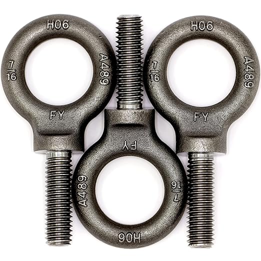 3 Pcs Lifting Shoulder Eye Bolts 7/16"-14 X 1-3/8"