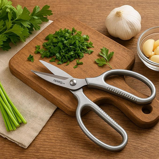 Seido Knives Stainless Steel Kitchen Scissors | Multi-Purpose Shears for Meat, Poultry, and BBQ - Rust-Proof, Dishwasher Safe, Professional-Grade Cooking Shears | Easy-Cleaning Powerhouse Tool