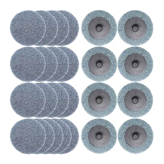 Merryland Surface Conditioning Disc 2 inch for Die Grinder, 2inch Fine Quick Change Disc 25 Pack, Sanding Disc Nylon Non-Woven Disc Paint Rust Metal Steel Iron Universal, DGTAA25C3