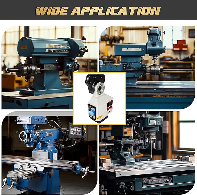 110V X-Axis Power Feed 650IN-Lb Torque for Milling Machine, Power Table Feed 2-210RPM Adjustable Rotate Speed for Bridgeport and Some Knee Type Milling Machine
