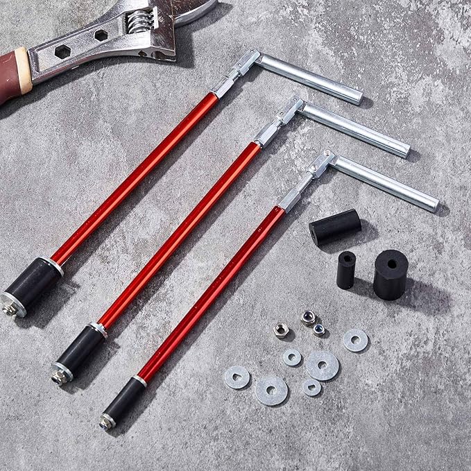Moxweyeni 1 Set Water Stopper for Pipes Plumbing Plug Tool Kit, 1/2", 3/4", 1" Sized Pipes, with Replacement Parts Gasket Nut for Fast Copper PVC Water Line Repairs 65 Psi, Without Drainage