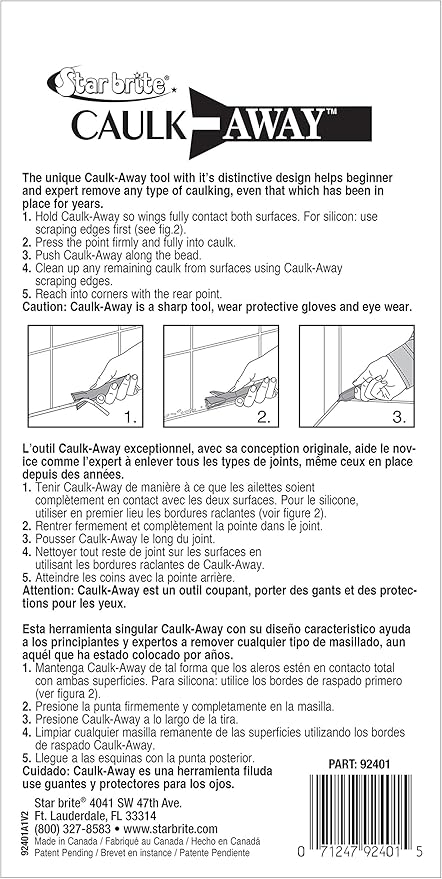 STAR BRITE Caulk-a-Way Caulking Tool - Remover (092401)