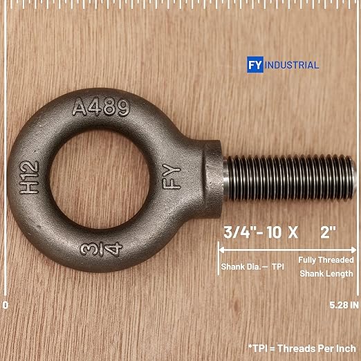 Lifting Shoulder Eye Bolt 3/4"-10 X 2