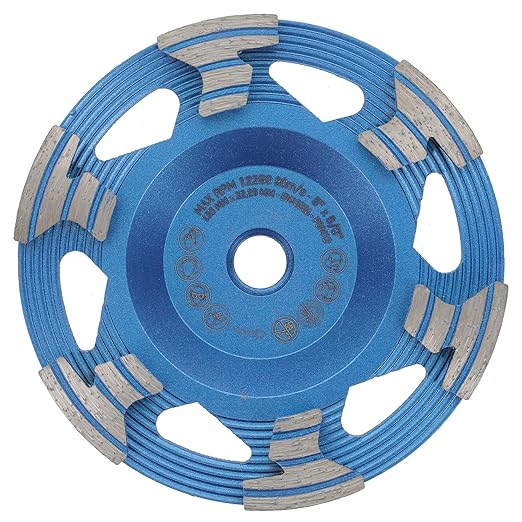 PRODIAMANT 5??Diamond Cup Wheel, 5/8??11 Arbor, Wet/Dry, Max 12,200 RPM ??Concrete, Masonry & Stone Grinding Wheel for Angle Grinder (Model PD-ST51-i58-125 mm)