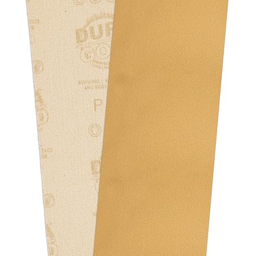 Dura-Gold Premium - 180 Grit Gold - Hook & Loop Backing Longboard Continuous Sandpaper Roll, 2-3/4" Wide, 12 Yards Long - for Automotive & Woodworking Air File Long Board Sanders, Hand Sanding Blocks