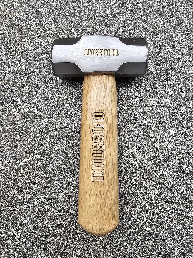 Sledge Hammer with Wood Handle and Alloy Steel Head, 20 OZ Mini Hammer for Woodworking & DIY