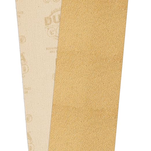 Dura-Gold Premium - 60 Grit Gold - Hook & Loop Backing Longboard Continuous Sandpaper Roll, 2-3/4" Wide, 12 Yards Long - For Automotive & Woodworking Air File Long Board Sanders, Hand Sanding Blocks
