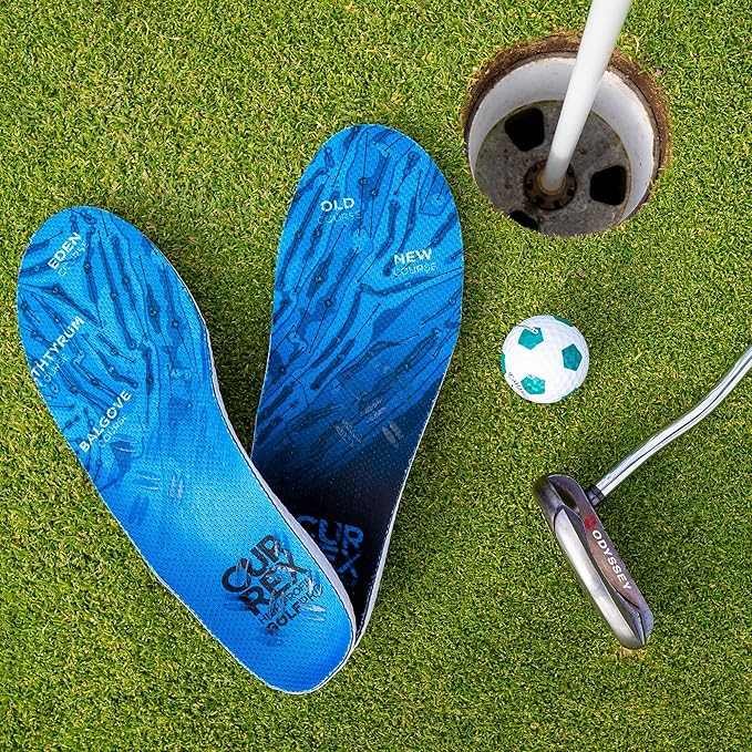 CURREX GolfPro Insoles for Golf Shoes ??Arch Support Inserts to Improve Balance, Stability, Comfort & Performance, Help with Foot & Heel Pain Relief ??for Men & Women ??Medium Arch, XL