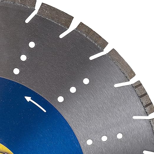 Cougar HD 18 Inch Concrete Diamond Blade, Supreme Heavy-Duty Segmented Blade, Dry/Wet Combo Cutting Reinforced Concrete, Asphalt, Stone, 1" Arbor