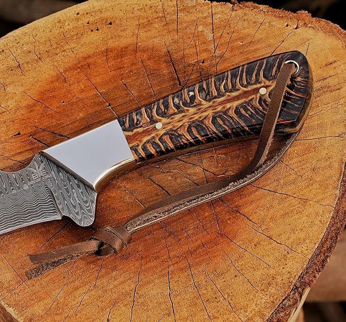 Handmade 1095 Steel Lineman’s Hawkbill knife with Leather sheath, Heavy Duty Utility Knife blade Electrician Wire Skinning knife for professional.