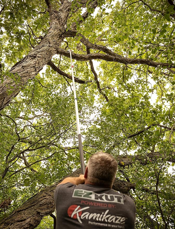 EZ Kut Professional Pole Saw 20??Extendable - Manual Pole Saw for Tree Trimming. Branch Cutter with Double Hook for Branch Removal - Best Tree Pruner. Tree trimmer pole saw. Since 1988