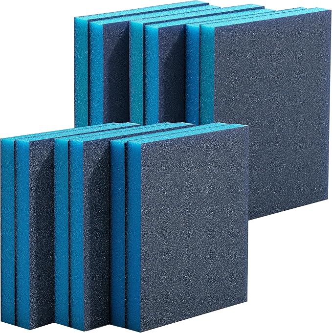 Bates- Sanding Sponge, 12 Pack, 3.9?쓝4.7?? 80/100/120/180 Grit, Sanding Block, Sanding Paper Block, Sandpaper Sponge Block, Sanding Blocks for Wood, Sanding Sponges, Sand Block, Sanding Blocks Drywall