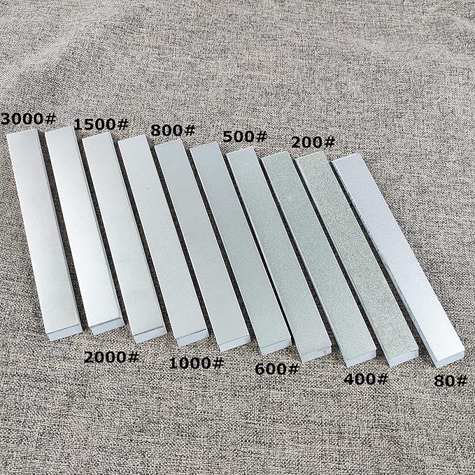 10pcs Diamond Knife Sharpening Stones sets with aluminum blank diamond plates Kit for RUIXIN PRO RX008 Knife sharpener