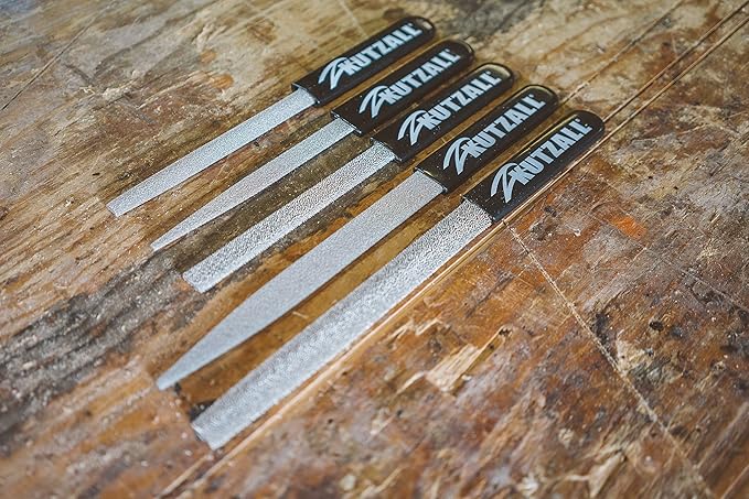 Kutzall Original 6" Half-Round Hand Rasp - Fine, Wood Rasp/File for Woodworking & Shaping, W/Ergonomic Soft Grip Handle, Abrasive Tungsten Carbide Coating - 11" (279.4mm) Overall Length - HR6170