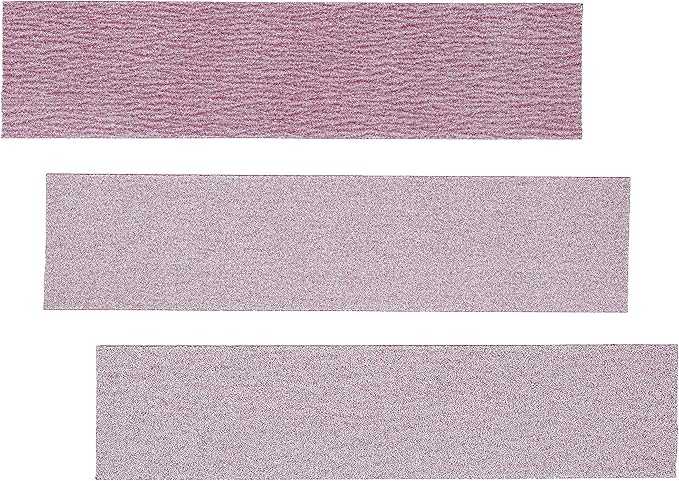 Du-Bro Kwik Sand Lightweight Aluminum Hand Sander Sanding Block with Comfortable Ergonomic Grip, Includes 3-Pack Precut Self-Adhesive Sandpaper (1 Each of 80, 150, and 220 grit), 11 Inch,Silver