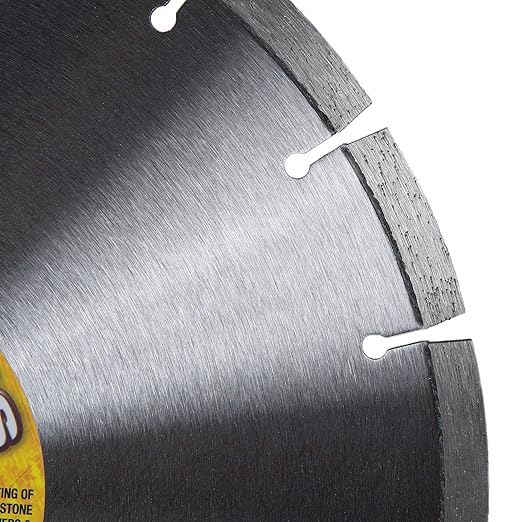 Delta Diamond Mad Dog HS 14 Inch Segmented Diamond Saw Blade, .125 X 1-20mm Arbor, Made in USA, Premium, Wet/Dry, Laser-Welded, General Purpose Cutting Concrete, Masonry, Stone (14")