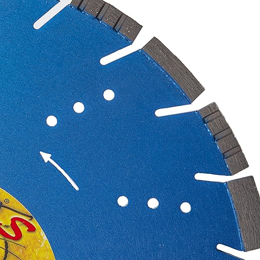 Cougar S 14 Inch Concrete Diamond Blade, Supreme Segmented Blade, Dry/Wet Fast Cutting High-PSI Concrete, Asphalt, Green Concrete, Stone, 1"-20mm Arbor