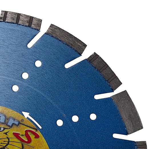 Cougar S 12 Inch Concrete Diamond Blade, Supreme Segmented Blade, Dry/Wet Fast Cutting High-PSI Concrete, Asphalt, Green Concrete, Stone, 1"-20mm Arbor