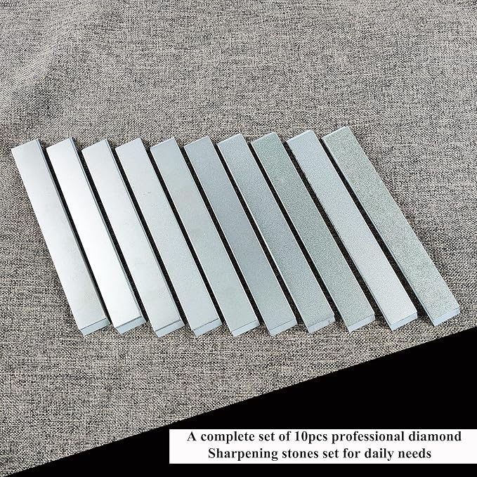 10pcs Diamond Knife Sharpening Stones sets with aluminum blank diamond plates Kit for RUIXIN PRO RX008 Knife sharpener